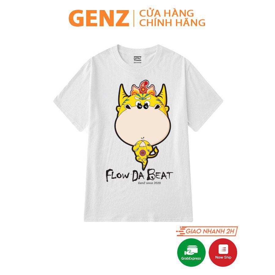 Áo thun tay lỡ GENZ Tân Sửu Đế Vương dáng Unisex form rộng phong cách Ulzzang - ZTET02 | BigBuy360 - bigbuy360.vn