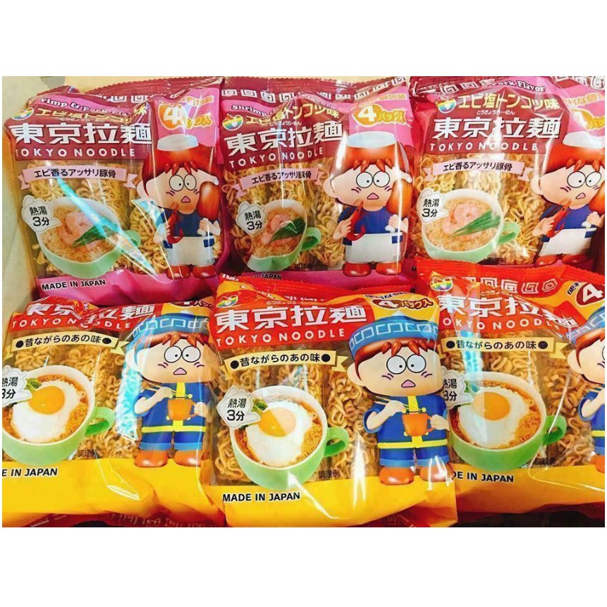 Mỳ ăn liền Tokyo Noodle nhập Nhật cho bé từ 1 tuổi (bịch 4 gói nhỏ) thumbnail