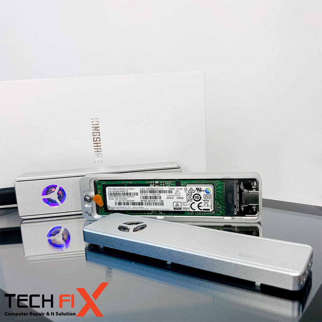 Box Kingshare SSD M2 PCIe NVMe To USB Type C 3.1 KS-CNV05 Kèm Fan tản nhiệt