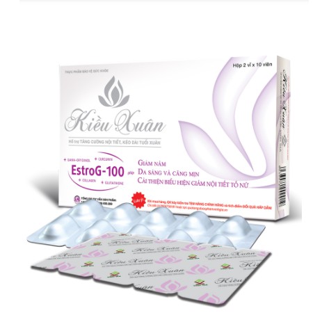 KIỀU XUÂN - Viên uống đẹp da, trẻ hóa Collagen (Tích điểm vỏ hộp 10 tặng 1)