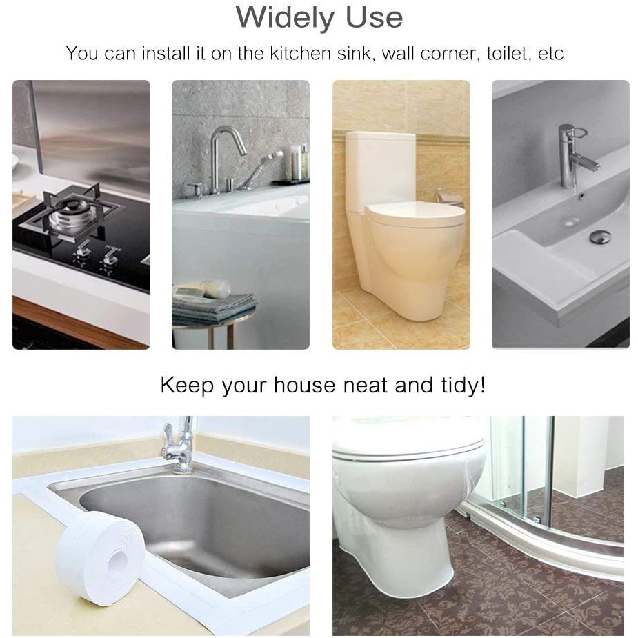[Bán Chạy Promos] Cuộn Băng Keo Dán Viền Bồn Rửa / Nhà Bếp / Phòng Tắm Chống Thấm Nước