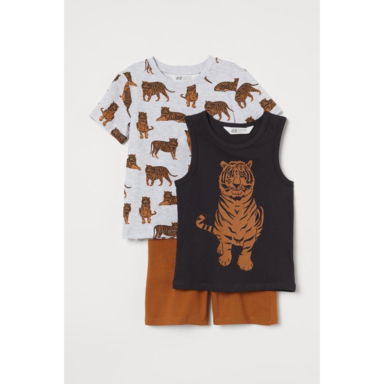 Set 2 Bộ cotton HM bé trai dư xịn sz 2-10y