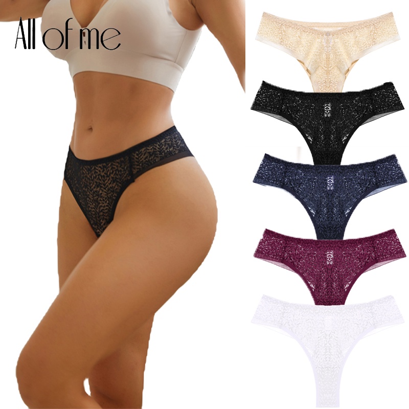 Cute Byte Quần Lót Ren Lưng Thấp Thoáng Khí Thêu Họa Tiết Dễ Thương Quyến Rũ Cho Nữ