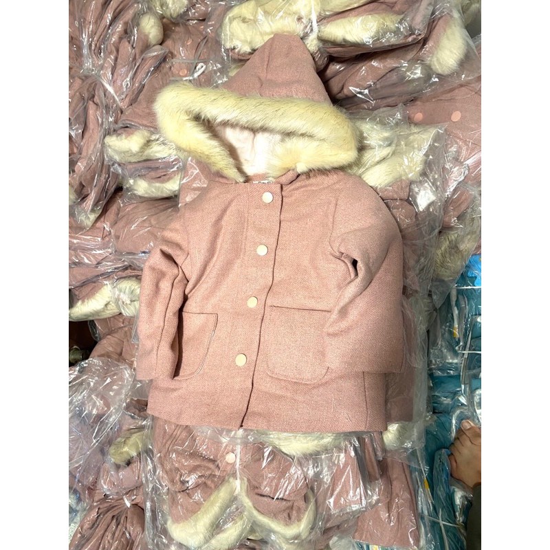 Áo khoác dạ Zara bé gái