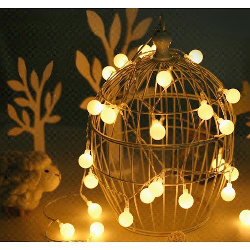 Đèn led dây 5m bóng tròn - Loại 26 bóng - 30 bóng - 40 bóng &amp; 80 bóng