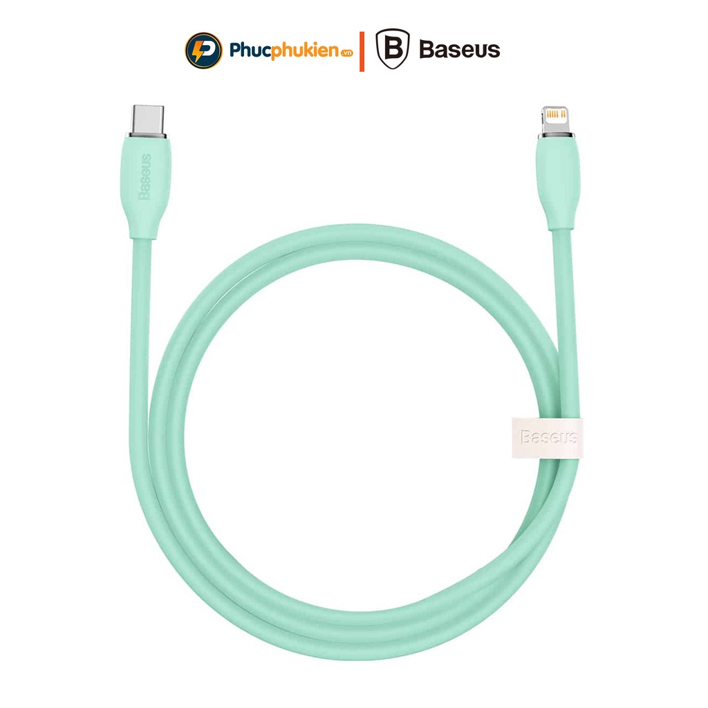 Cáp sạc nhanh dài 2m 20w Baseus jelly sạc nhanh PD 20w cho 8 plus đến 13 Pro max Phúc Phụ Kiện Bảo hành 12 tháng 1 đổi 1