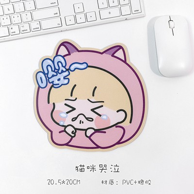 Tấm lót chuột, Bàn di chuột, Mousepad, Công chúa dễ thương cute phô mai que (20x20x0.3cm)