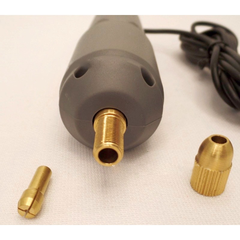 Máy Khoan Điện USB Mini Màu Xám Kèm Mũi Khoan Nhựa Resin / Gỗ