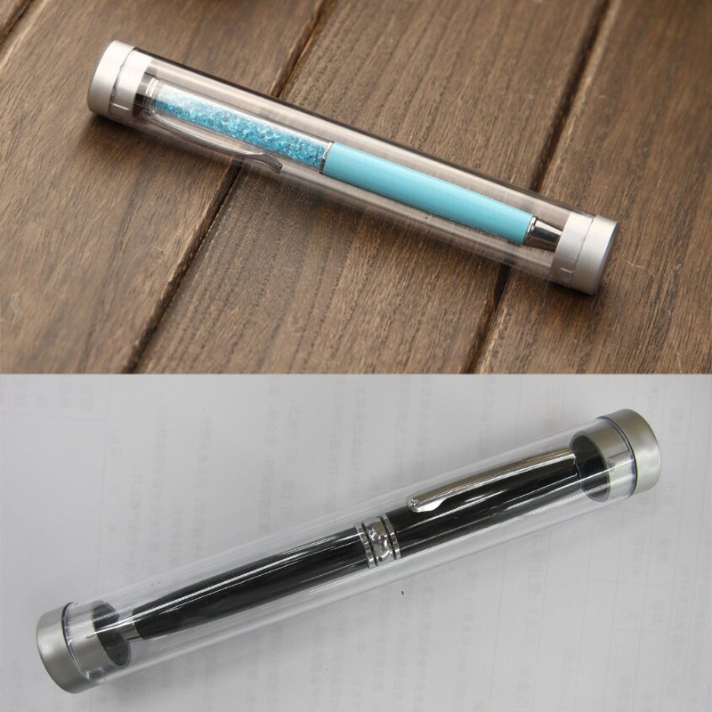 Hộp đựng bút hình trụ trong suốt cho văn phòng