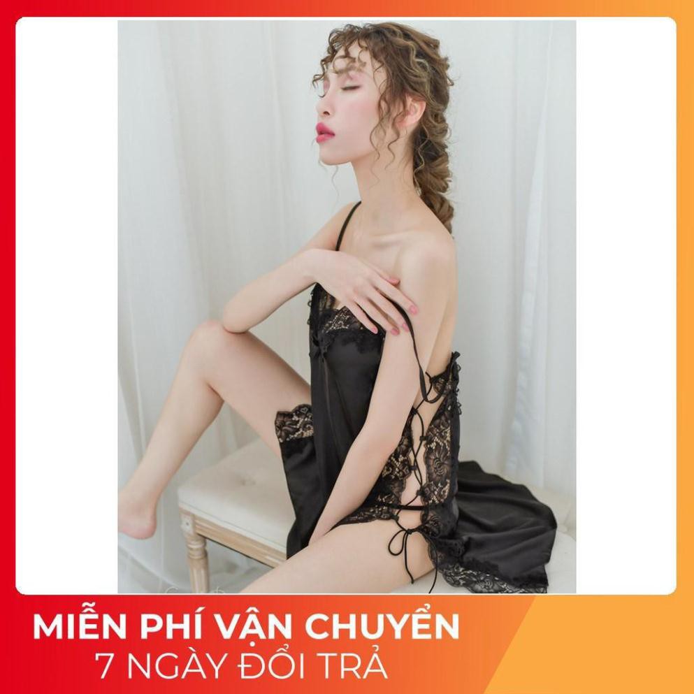 Váy Ngủ Sexy, Đầm Ngủ Đan Dây Hông Thâu Nới Thoải Mái Dưới 70Kg | BigBuy360 - bigbuy360.vn