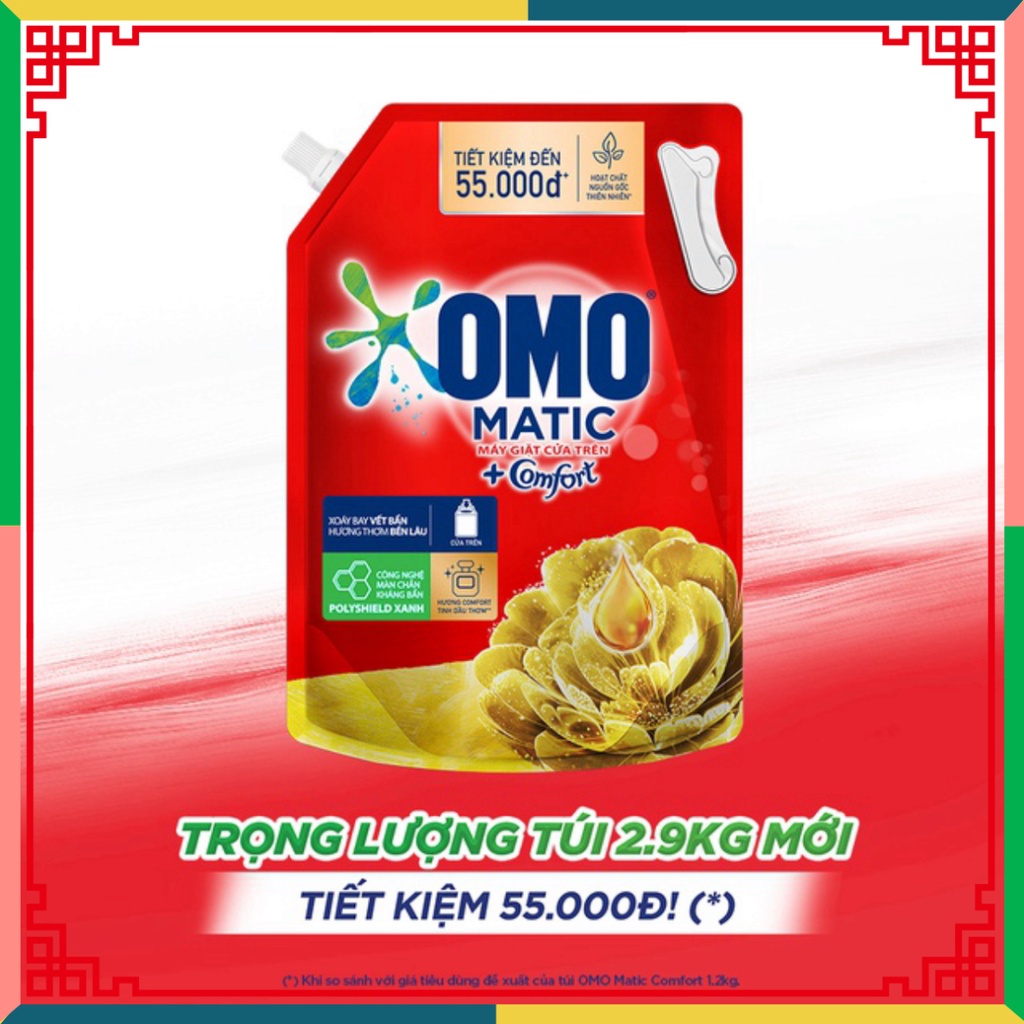 Túi Nước Giặt OMO Matic 2.9kg/3.1kg