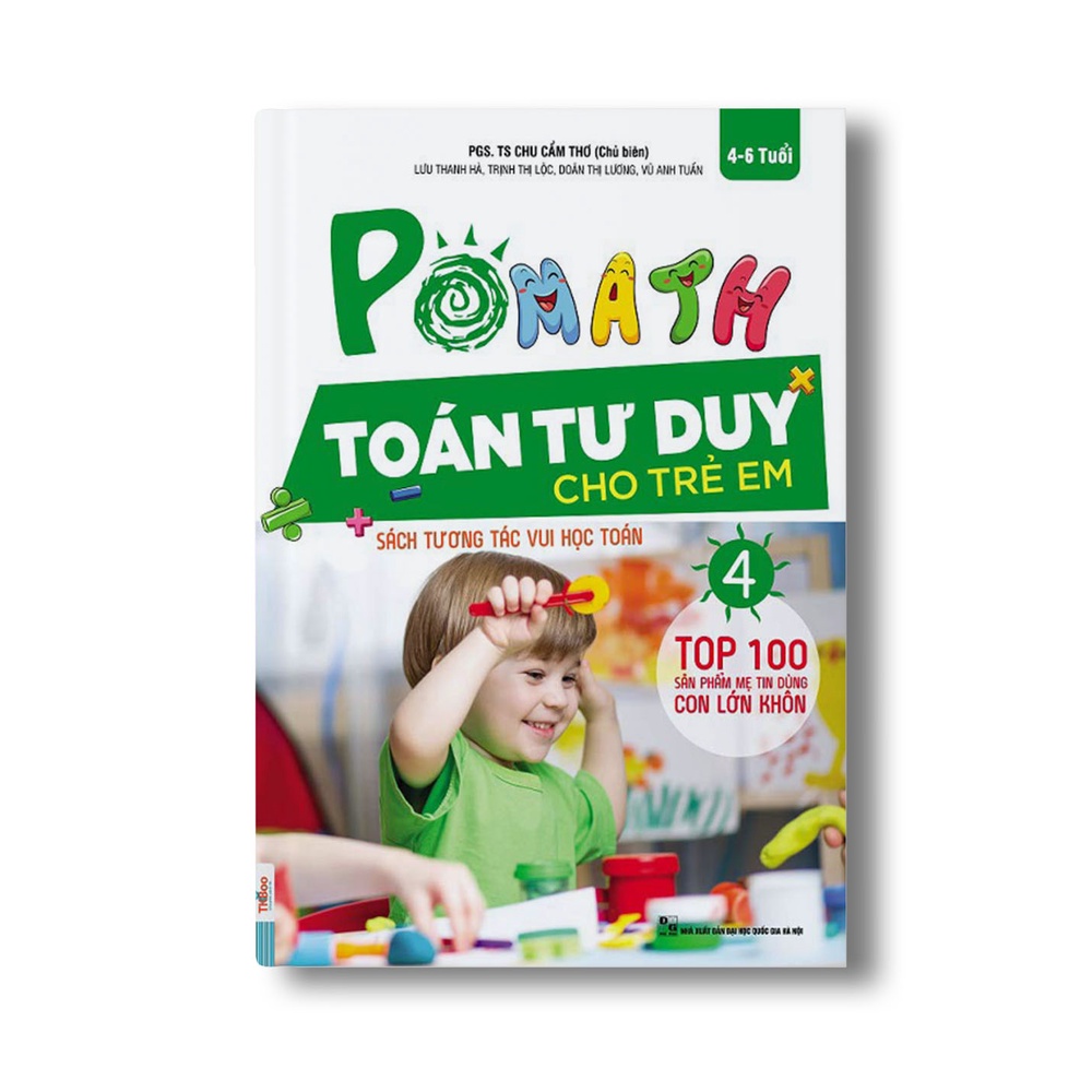 Sách - Combo Trọn Bộ  Pomath (6 Cuốn) - Toán Tư Duy Cho Trẻ Em 4-6 Tuổi