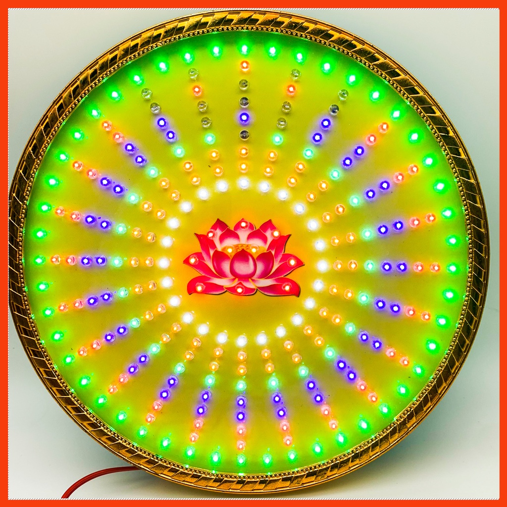 Hào quang led hoa sen 32 chương trình đèn khác nhau, hào quang thờ mẹ quan âm, Led hào quang, Hào quang hoa sen