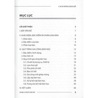 Sách - Cách Đóng Bàn Gỗ