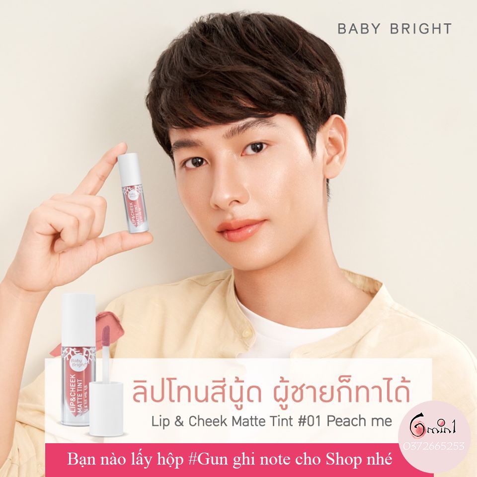 [FULL 20 MÀU] Son Kem Lì BÁN CHẠY NHẤT Thái Lan Baby Bright Lip and Cheek Matte Tint Karmart