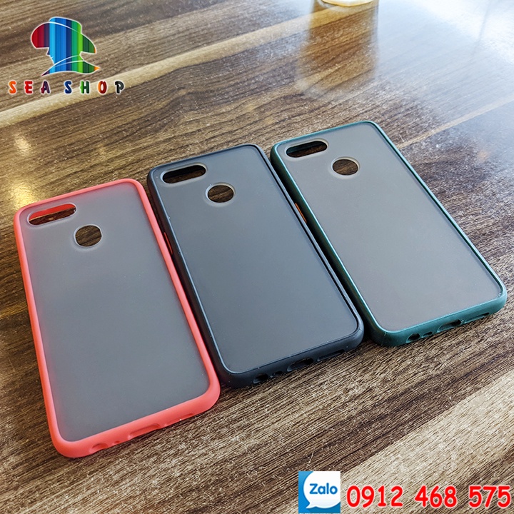 Ốp lưng OPPO F9 viền nhựa dẻo chống sốc - Mặt lưng nhám - Kính cường lực 9D full màn