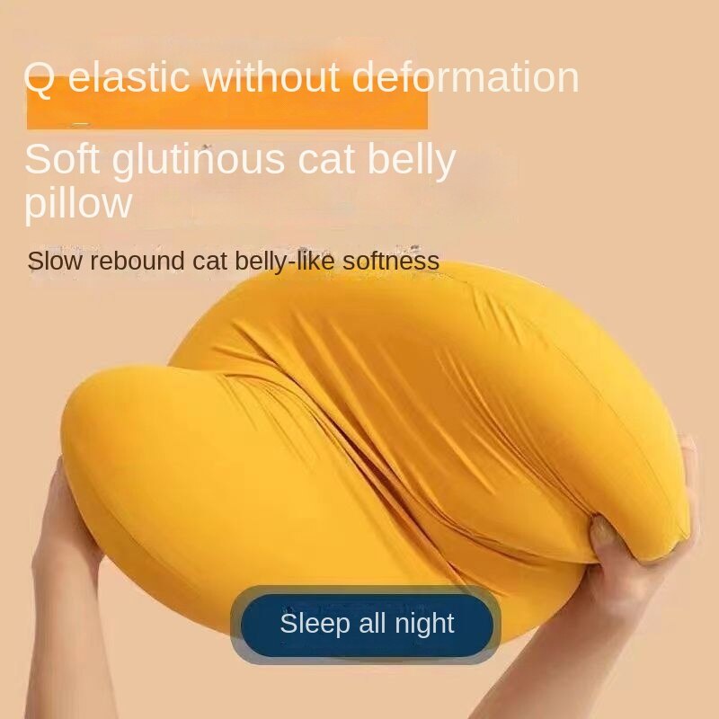 Ruột Gối Xốp Hình Mèo Kèm Gối Kê Cổ Bảo Vệ Bụng Cho Học Sinh