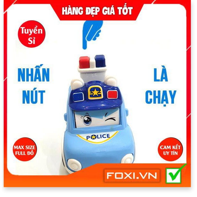 Xe đồ chơi cảnh sát police màu hồng và màu xanh siêu dễ thương cho các bé