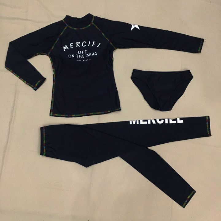 CÓ SẴN bộ đồ bơi nữ dài tay chỉ màu set 3 chi tiết thun lạnh đẹp | BigBuy360 - bigbuy360.vn