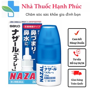 Hàng Nội Địa Xịt mũi Nazal Nhật Bản 30ml - Xịt Ngạt Mũi, Sổ Mũi, Xoang