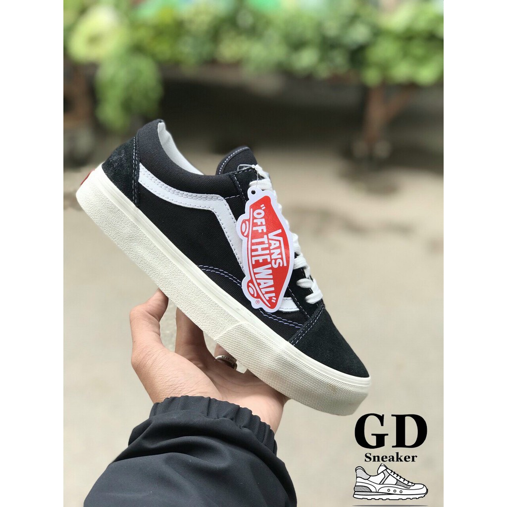 Giày vans vault old skool bản Trung da lộn lót da [full box, bill] ảnh trực tiếp