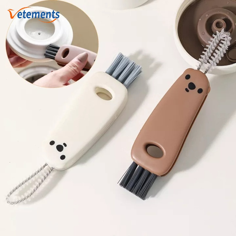 Cọ Vệ Sinh Bình Sữa Em Bé Thiết Kế 3 Trong 1 Kiểu Dáng Hoạt Hình Dễ Thương