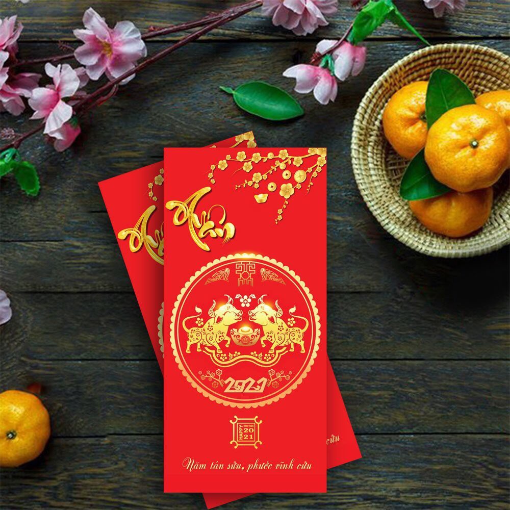 10 BAO LÌ XÌ CAO CẤP (Đã bỏ sẵn bao bóng)