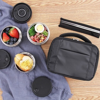 Bộ Hộp Cơm Giữ Nhiệt Thép Không Gỉ Inox304 Lock&Lock LHC8031SLV-OCH - Bạc