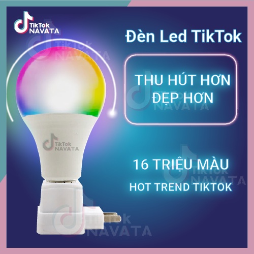 Đèn Led TikTok 16 triệu màu điều khiển app hoặc remote, có chế độ cảm biến hot quay tiktok, livestream