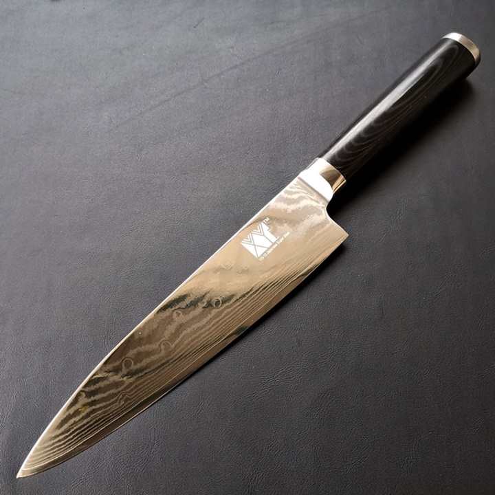 Dao bếp thái thịt XYj Chef’s Knife 8in thép VG10 tiêu chuẩn Nhật Bản vân Damascus