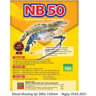 Vi sinh cao cấp xử lý đáy ao "nb50"
