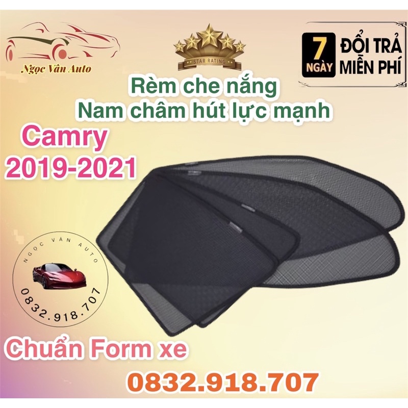 Rèm che nắng theo xe Camry 2019 - 2021 Hàng loại 1