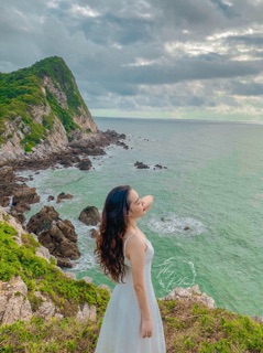 (Ảnh thật) Váy Maxi trắng hở lưng