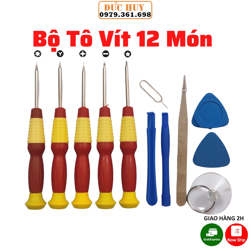 Bộ tô vít 12 món mở được tất cả các dòng điện thoại Android , IOS