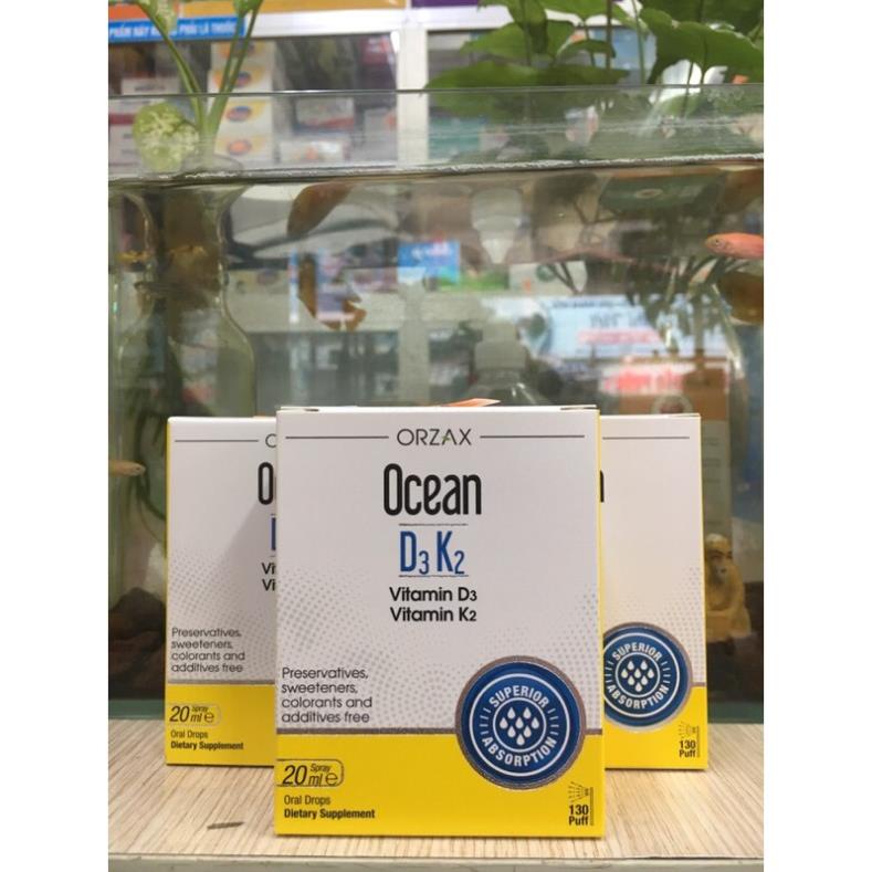 Ocean D3K2.Bổ Sung Giúp Tăng Cường Hấp Thu Canxi,Phát Triển Chiều Cao,Còi Xương.D3k2 Dạng Xịt