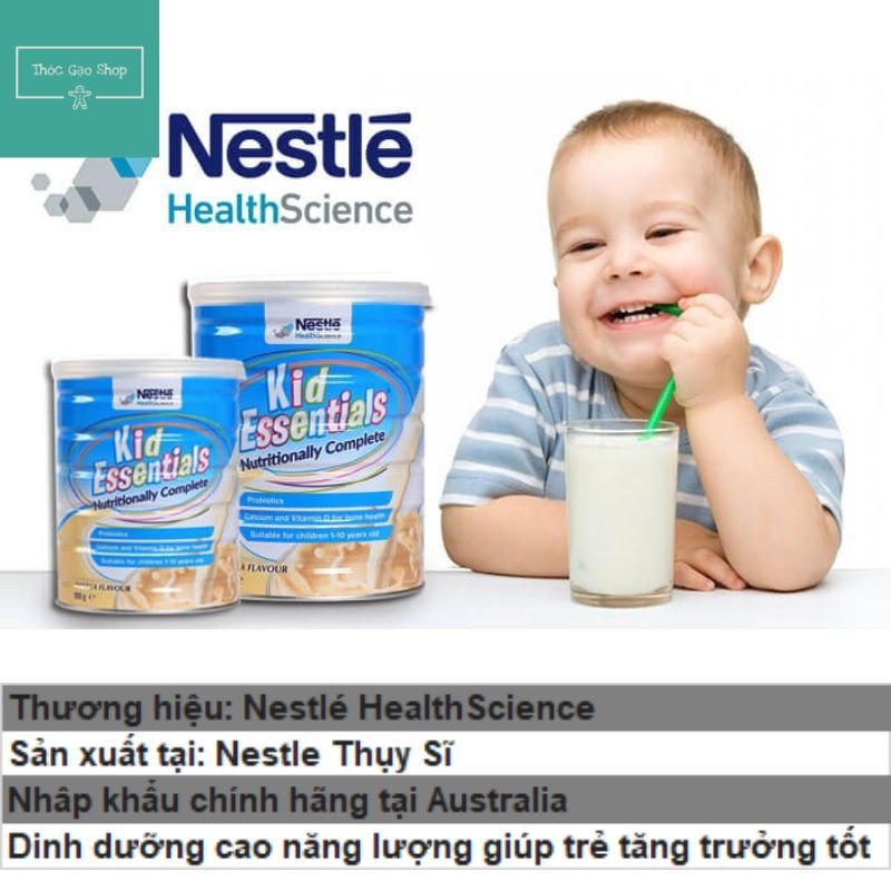Sữa Kid Essentials 800g chuẩn hàng Úc HSD 2022 cao năng lượng giúp bé tăng cân tốt