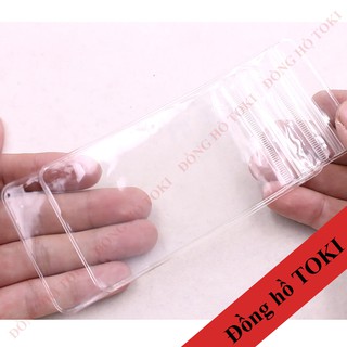 Túi Zip dày trong suốt đựng đồng hồ trang sức chống xước, bụi cỡ 6*12.5cm