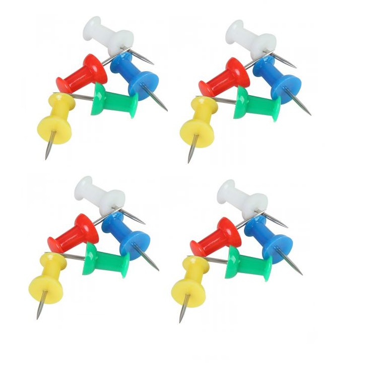 Đinh ghim mũ nhựa nhiều màu Comix B3547 - Đinh ghim bảng
