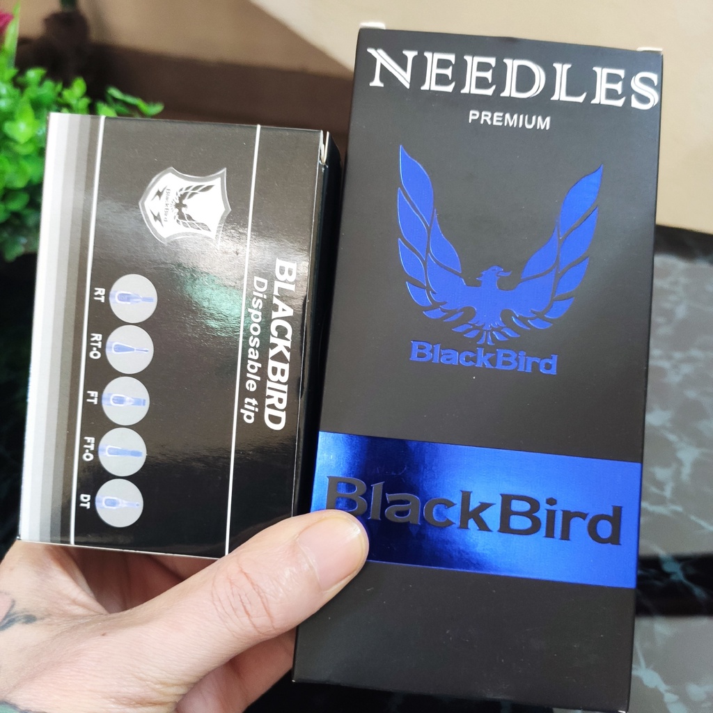 Bộ Kim xăm + Ngòi nhựa 13RM Black Bird ( 50 kim + 50 ngòi )