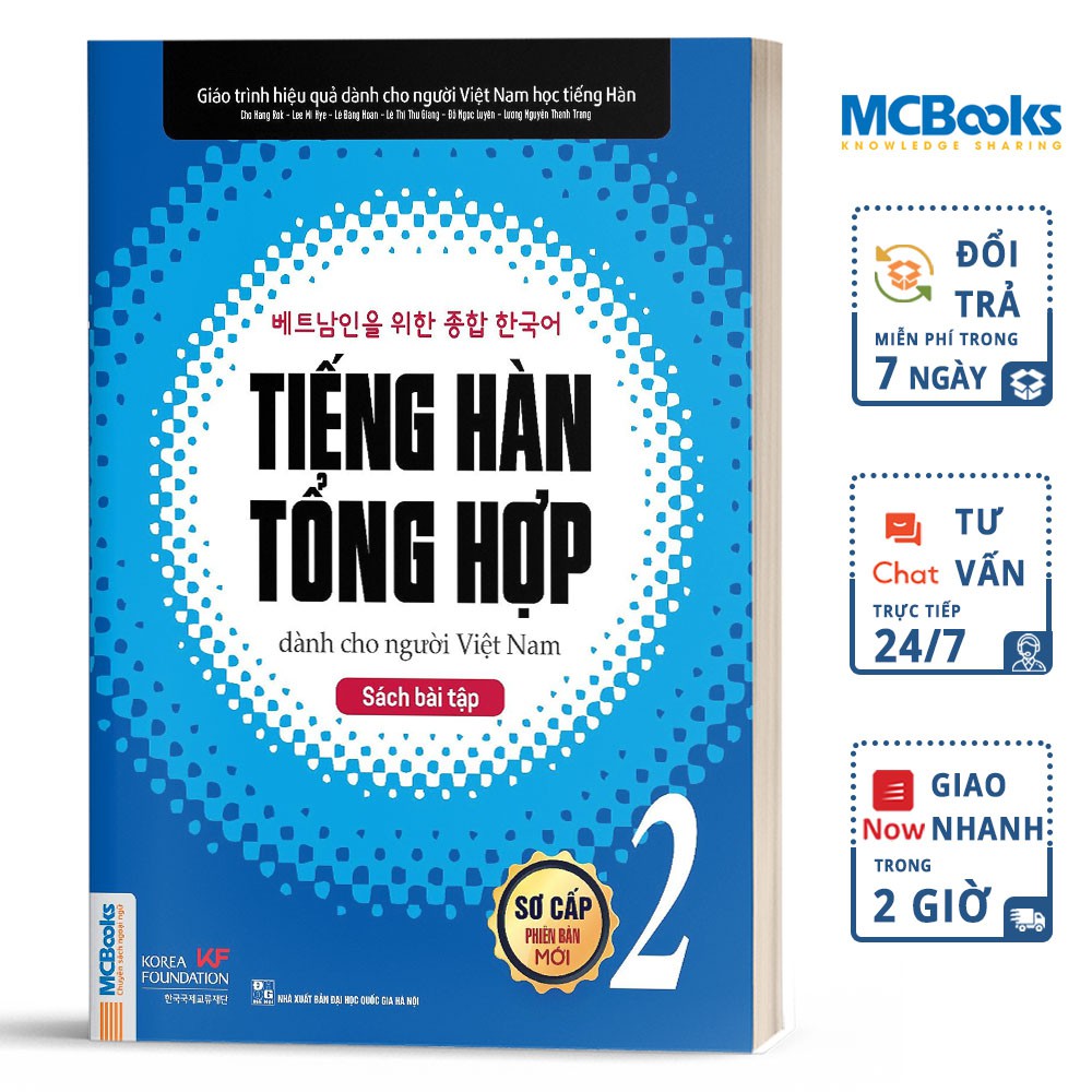 Sách - Combo Tiếng Hàn Tổng Hợp Dành Cho Người Việt Nam - Sơ Cấp 2 - Học Kèm App Online