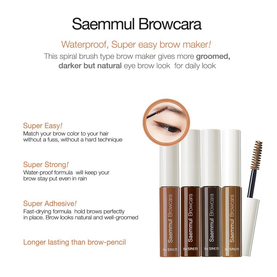 Saemmul Browcara 4.5g Chuốt Lông Mày chuyên dụng làm đẹp cho nữ