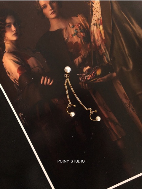 Khuyên tai gài đính hạt cá tính - Khanturban.vn