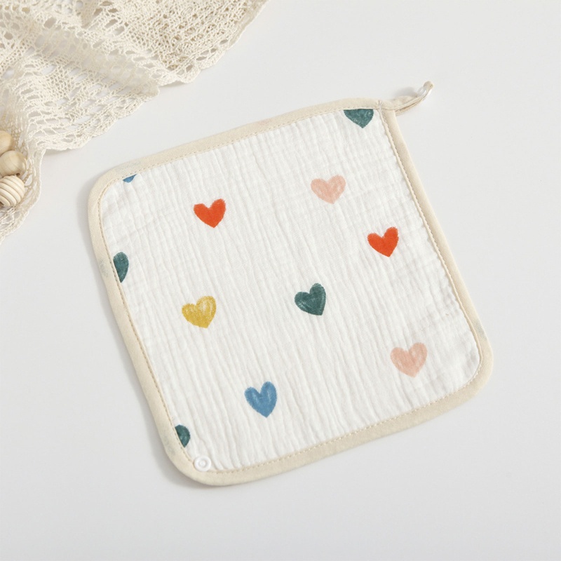 Yếm Ăn Mềm Mại Thấm Hút Mồ Hôi Sành Điệu Cho Bé 0-6 Tuổi