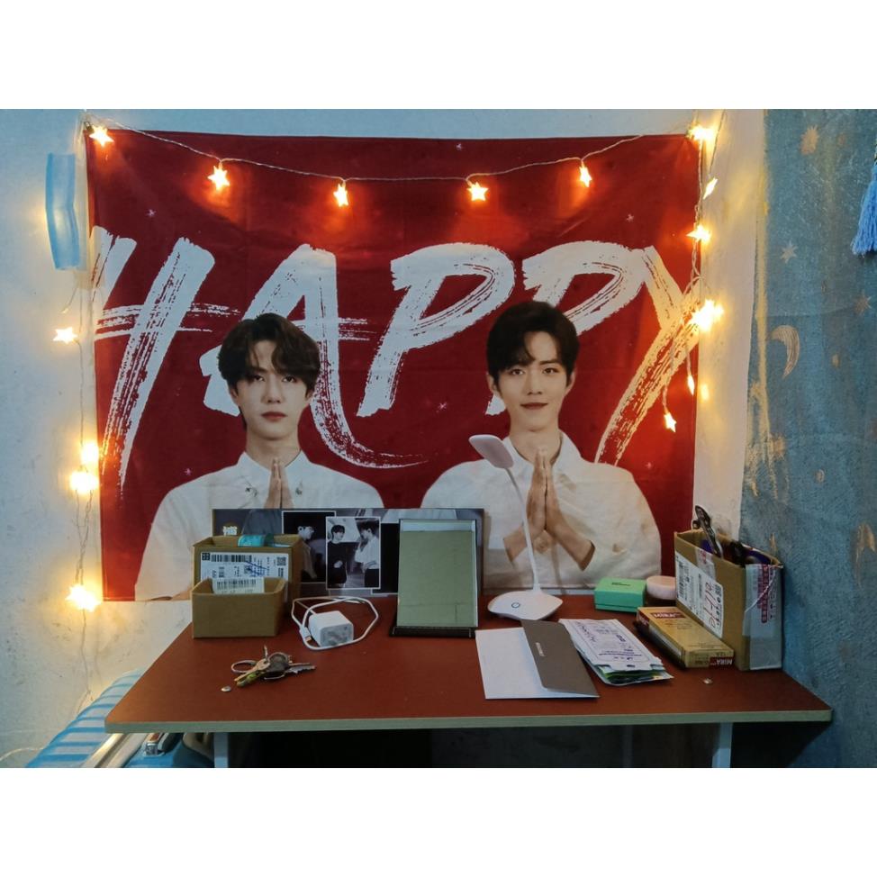 Tranh vải treo tường Bác Quân Nhất Tiêu Tiêu Chiến Vương Nhất Bác  cao cap