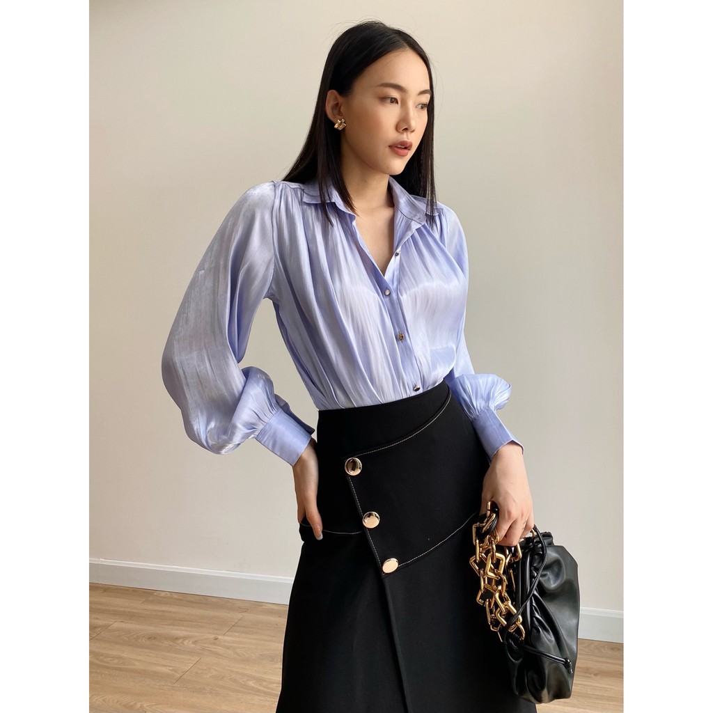 Áo Sơ Mi Vải Organza Nhiều Màu EDINI - SM222