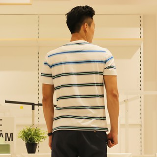 Áo polo nam Hasa đen phối trắng cam
