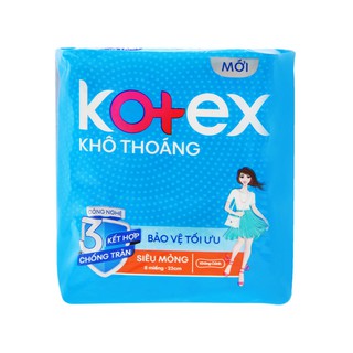 BĂNG VỆ SINH KOTEX KHÔ THOÁNG SIÊU MỎNG KO CÁNH 8M