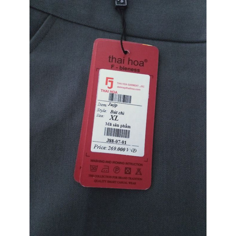 Chân váy bút chì Thái Hòa màu xám, gửi hàng sau 1 đến 2 ngày đặt | BigBuy360 - bigbuy360.vn