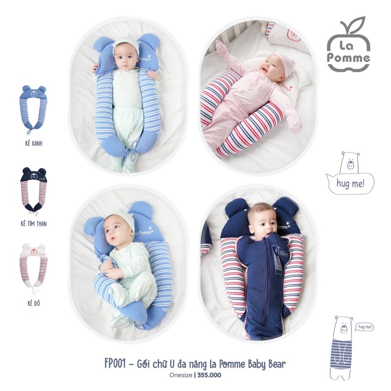 Lapome - Gối chữ U đa năng BabyBear FP001