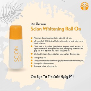 LĂN KHỬ MÙI SCION MẪU MỚI